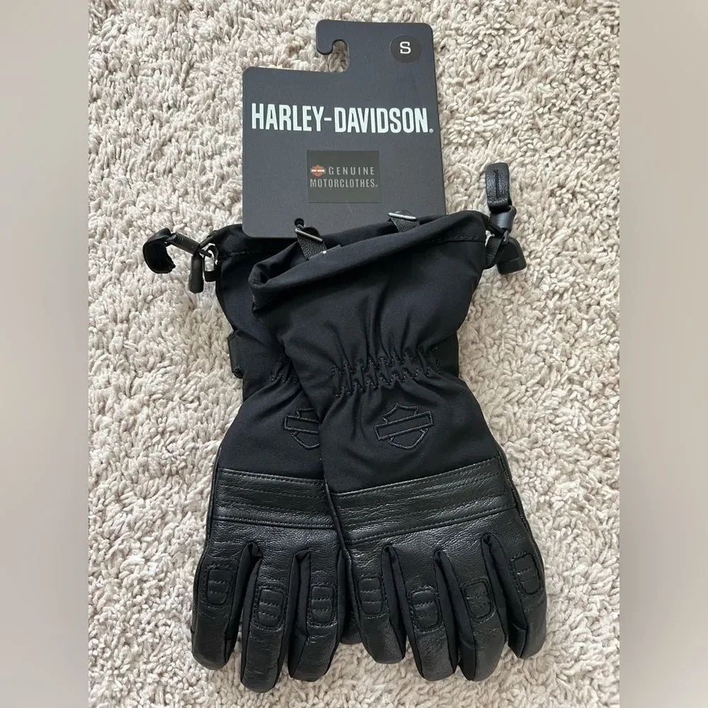 Harley-Davidson Gauntlet Goatskin Leather Gloves